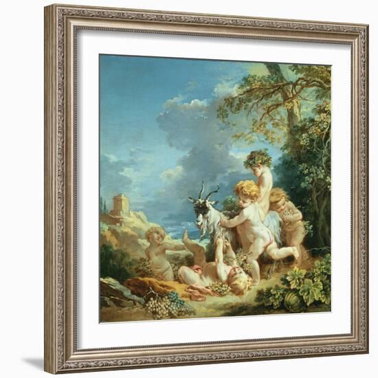 Autumn, 1731-Francois Boucher-Framed Premium Giclee Print