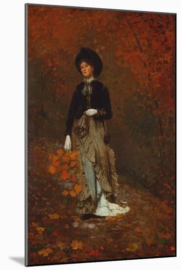 Autumn, 1877 (Oil on Canvas)-Winslow Homer-Mounted Giclee Print