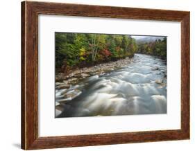 Autumn Along the Pemigewasset River, White Mountain NF, New Hampshire-Jerry & Marcy Monkman-Framed Photographic Print