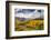 Autumn aspen trees and Sneffels Range, Mount Sneffels Wilderness, Colorado-Adam Jones-Framed Photographic Print