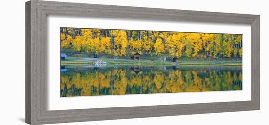 Autumn Aspens Along Route 550, North Durango, Colorado-null-Framed Photographic Print