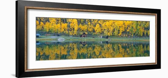 Autumn Aspens Along Route 550, North Durango, Colorado-null-Framed Photographic Print