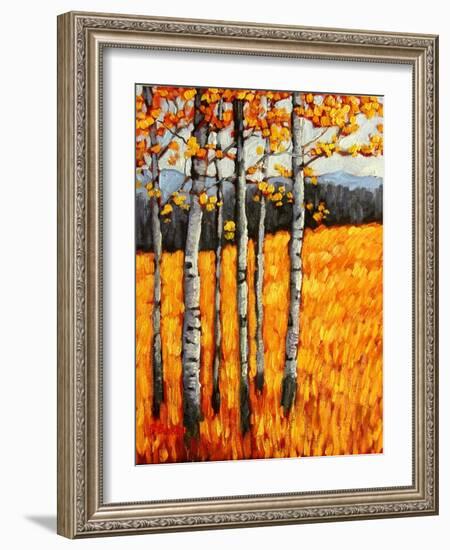 Autumn Aspens at Winter Park, Colorado-Patty Baker-Framed Art Print