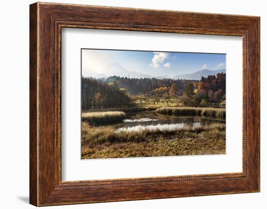 Autumn at Aichwaldsee-Simone Wunderlich-Framed Photographic Print