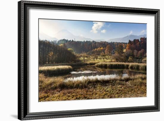 Autumn at Aichwaldsee-Simone Wunderlich-Framed Photographic Print