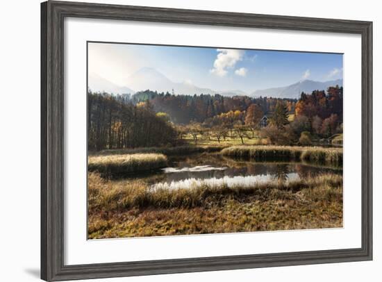 Autumn at Aichwaldsee-Simone Wunderlich-Framed Photographic Print