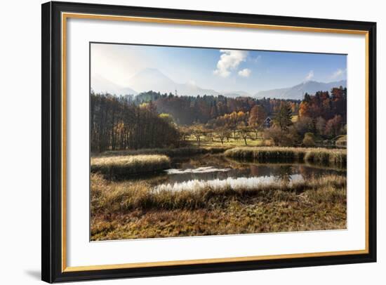 Autumn at Aichwaldsee-Simone Wunderlich-Framed Photographic Print