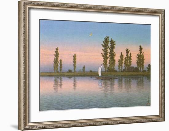 Autumn at Itako-Kawase Hasui-Framed Art Print