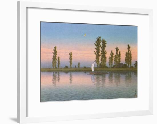 Autumn at Itako-Kawase Hasui-Framed Art Print