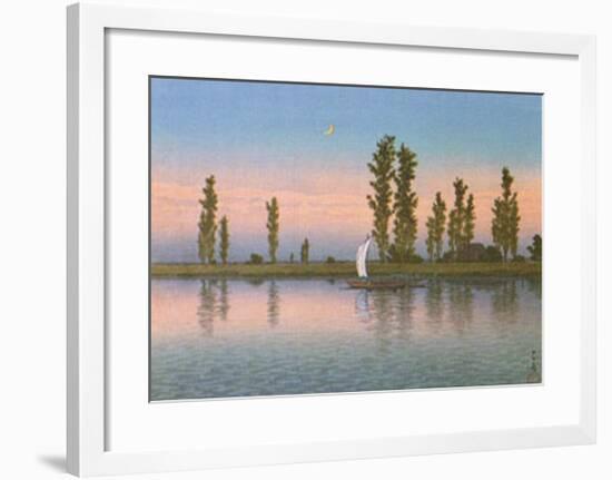 Autumn at Itako-Kawase Hasui-Framed Art Print