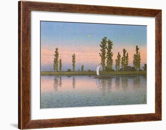 Autumn at Itako-Kawase Hasui-Framed Art Print