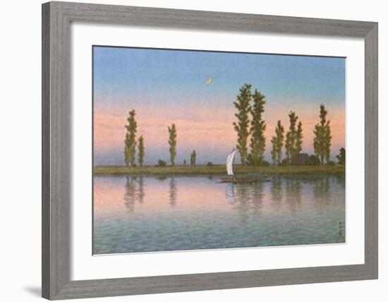 Autumn at Itako-Kawase Hasui-Framed Art Print