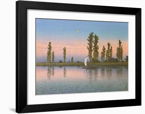 Autumn at Itako-Kawase Hasui-Framed Art Print