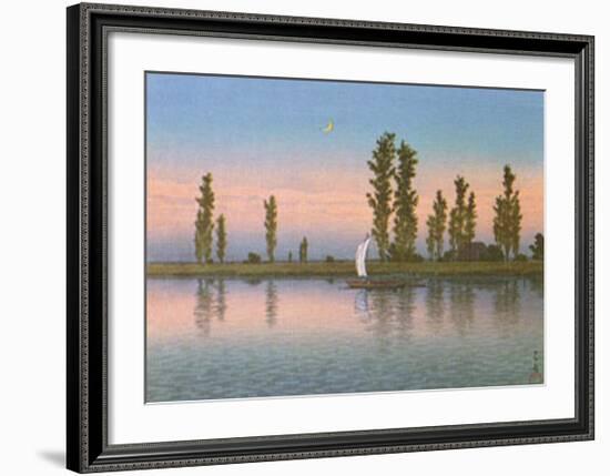 Autumn at Itako-Kawase Hasui-Framed Art Print