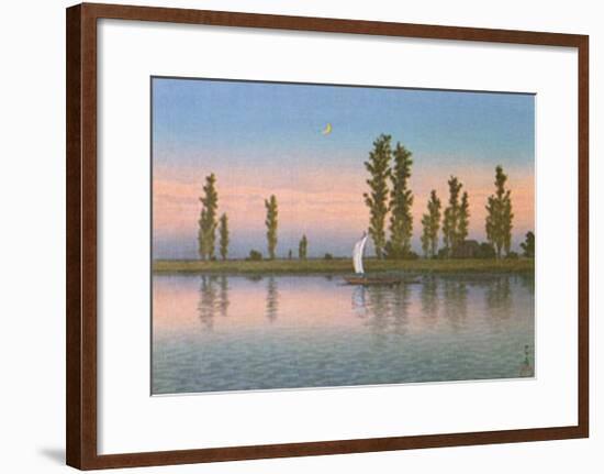 Autumn at Itako-Kawase Hasui-Framed Art Print