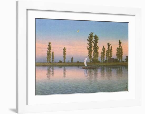 Autumn at Itako-Kawase Hasui-Framed Art Print