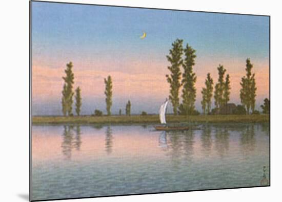 Autumn at Itako-Kawase Hasui-Mounted Art Print