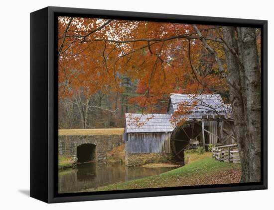 Autumn at Mabry Mill, Blue Ridge Parkway, Virginia, USA-Charles Gurche-Framed Premier Image Canvas