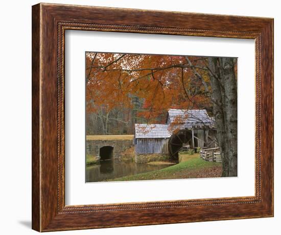 Autumn at Mabry Mill, Blue Ridge Parkway, Virginia, USA-Charles Gurche-Framed Photographic Print