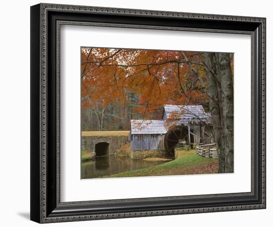 Autumn at Mabry Mill, Blue Ridge Parkway, Virginia, USA-Charles Gurche-Framed Photographic Print