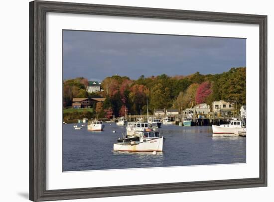 Autumn at New Harbor, Maine, USA-Michel Hersen-Framed Photographic Print