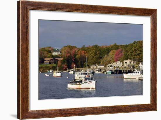 Autumn at New Harbor, Maine, USA-Michel Hersen-Framed Photographic Print