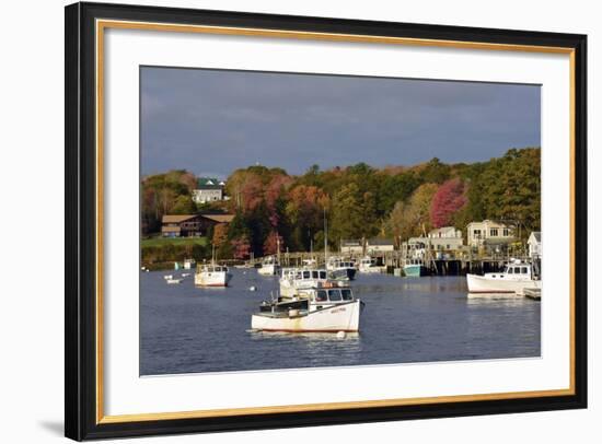 Autumn at New Harbor, Maine, USA-Michel Hersen-Framed Photographic Print