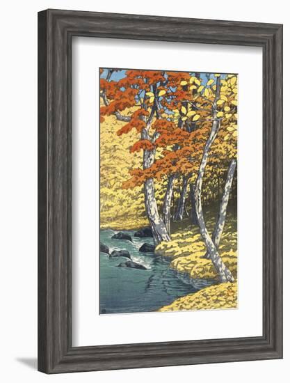 Autumn at Oirase (Oirase no aki), 1933-Kawase Hasui-Framed Art Print