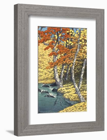 Autumn at Oirase (Oirase no aki), 1933-Kawase Hasui-Framed Art Print