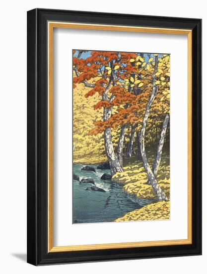 Autumn at Oirase (Oirase no aki), 1933-Kawase Hasui-Framed Art Print