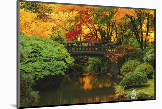 Autumn at Portland Japanese Garden, Portland, Oregon, USA-Michel Hersen-Mounted Photographic Print