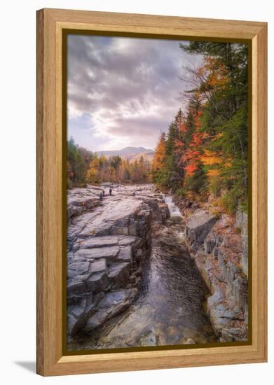 Autumn at Rocky Gorge, Kancamagus New Hampshire-Vincent James-Framed Premier Image Canvas
