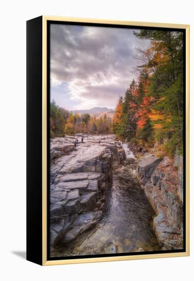 Autumn at Rocky Gorge, Kancamagus New Hampshire-Vincent James-Framed Premier Image Canvas