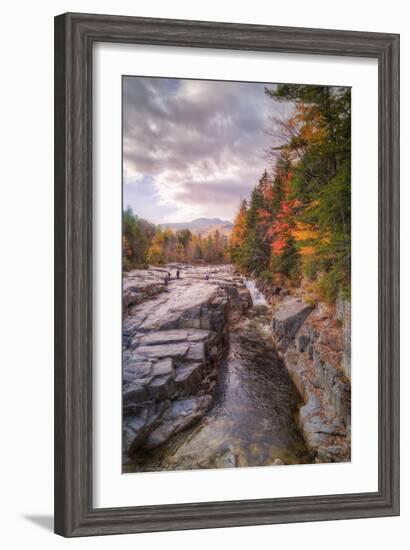 Autumn at Rocky Gorge, Kancamagus New Hampshire-Vincent James-Framed Premium Photographic Print