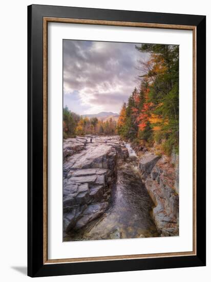 Autumn at Rocky Gorge, Kancamagus New Hampshire-Vincent James-Framed Premium Photographic Print