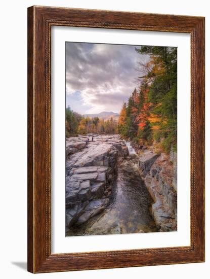 Autumn at Rocky Gorge, Kancamagus New Hampshire-Vincent James-Framed Photographic Print