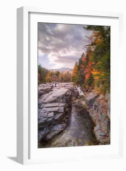 Autumn at Rocky Gorge, Kancamagus New Hampshire-Vincent James-Framed Photographic Print