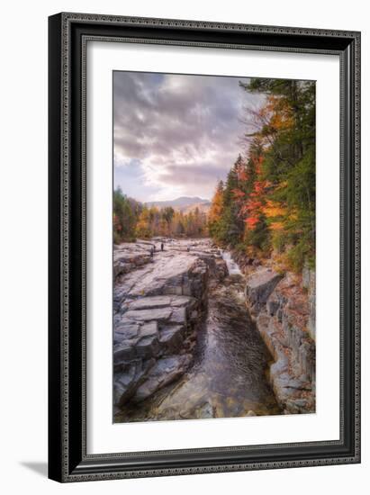 Autumn at Rocky Gorge, Kancamagus New Hampshire-Vincent James-Framed Photographic Print