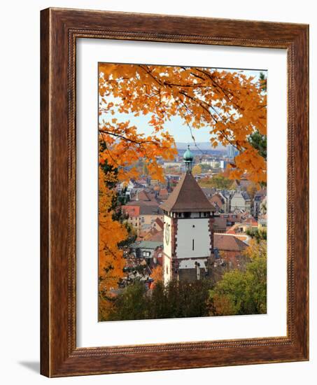 Autumn at Schlossberg, Schwabentor, Freiburg, Baden-Wurttemberg, Germany, Europe-Hans Peter Merten-Framed Photographic Print