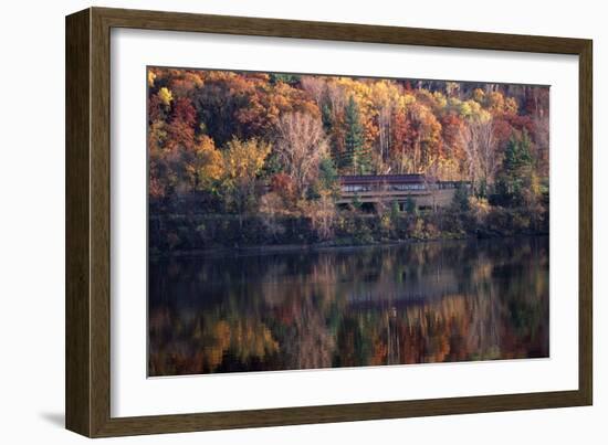 Autumn at Taliesin Visitor Center, Stevens Point, Spring Green, Wisconsin, 1953-Patrick Grehan-Framed Photographic Print