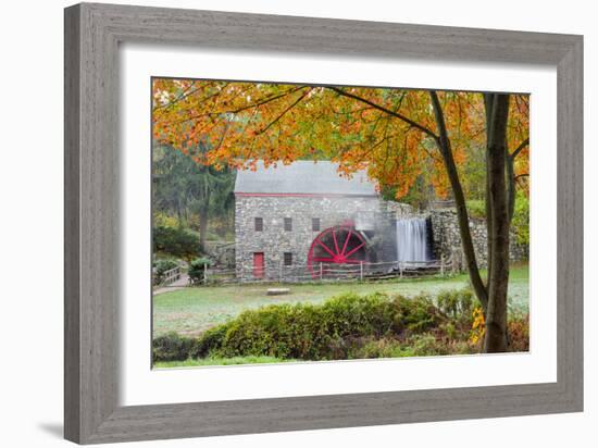 Autumn at the Grist Mill-Michael Blanchette-Framed Photographic Print