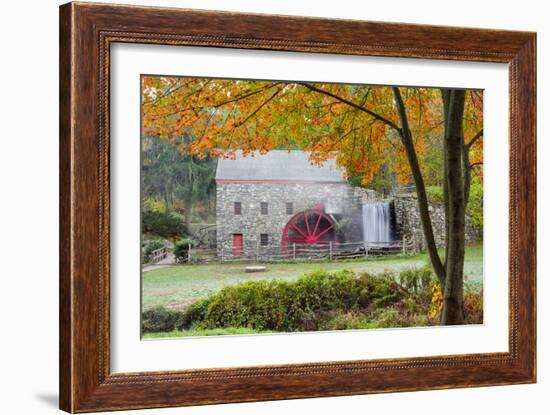 Autumn at the Grist Mill-Michael Blanchette-Framed Photographic Print