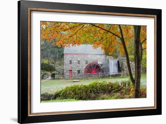 Autumn at the Grist Mill-Michael Blanchette-Framed Photographic Print