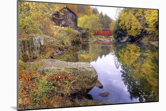 Autumn At The Mill-5fishcreative-Mounted Giclee Print