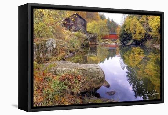 Autumn At The Mill-5fishcreative-Framed Premier Image Canvas