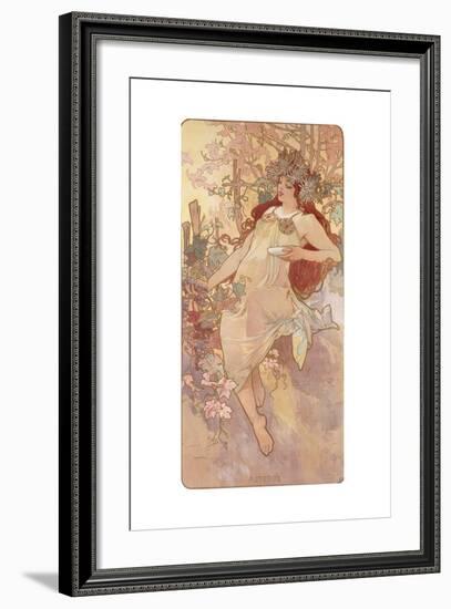 Autumn; Automne, C.1896-Alphonse Mucha-Framed Giclee Print