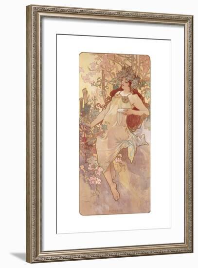 Autumn; Automne, C.1896-Alphonse Mucha-Framed Giclee Print