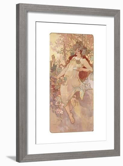 Autumn; Automne, C.1896-Alphonse Mucha-Framed Giclee Print