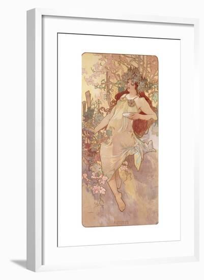 Autumn; Automne, C.1896-Alphonse Mucha-Framed Giclee Print