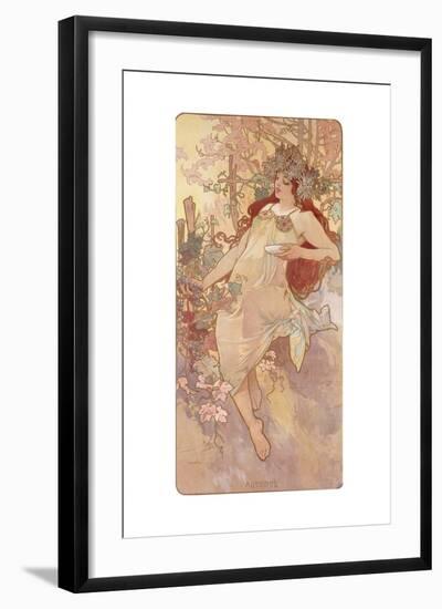 Autumn; Automne, C.1896-Alphonse Mucha-Framed Giclee Print